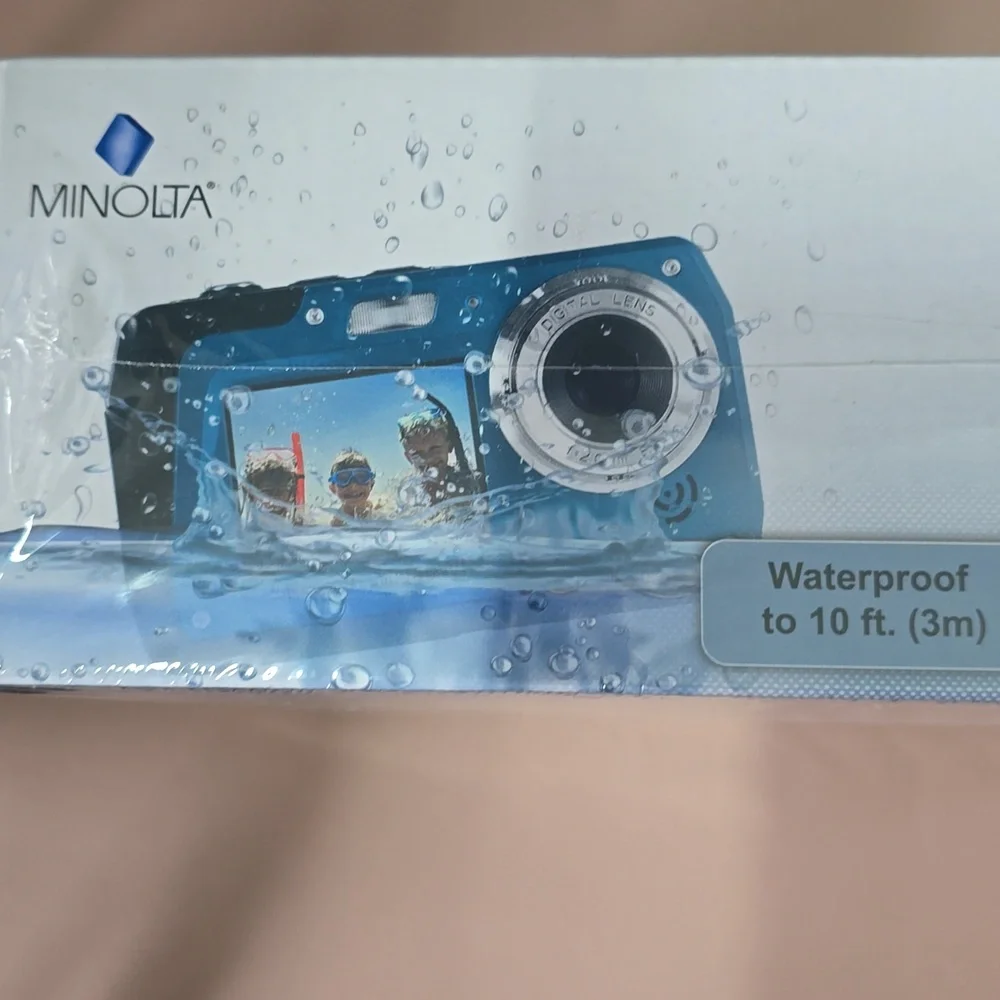 (Pink) Minolta MN40WP Waterproof Digital Camera
